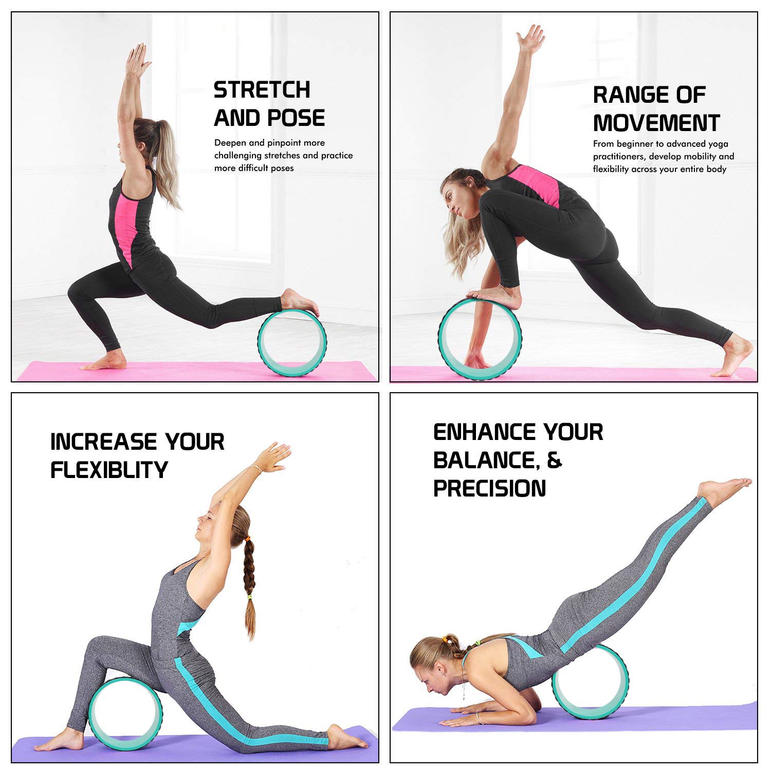 FITSY Exercise Yoga Wheel | Yoga Accessories