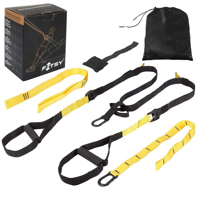 FITSY Suspension Trainer Kit for Resistance Fitness Training