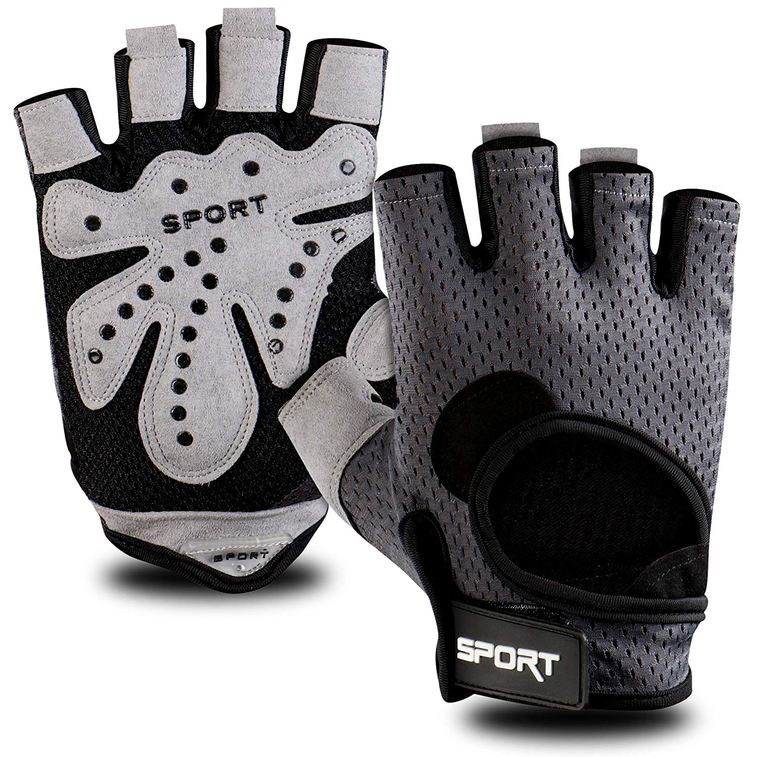 FITSY® Gym Gloves with Padding for Men and Women - Medium