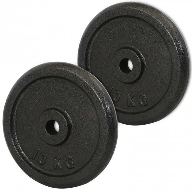 FITSY Standard Weight Plates for Home Gym - 10kg x 2