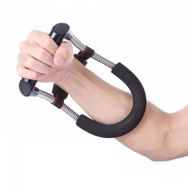 FITSY Adjustable Wrist Exerciser for Forearm Strengthening - Silver