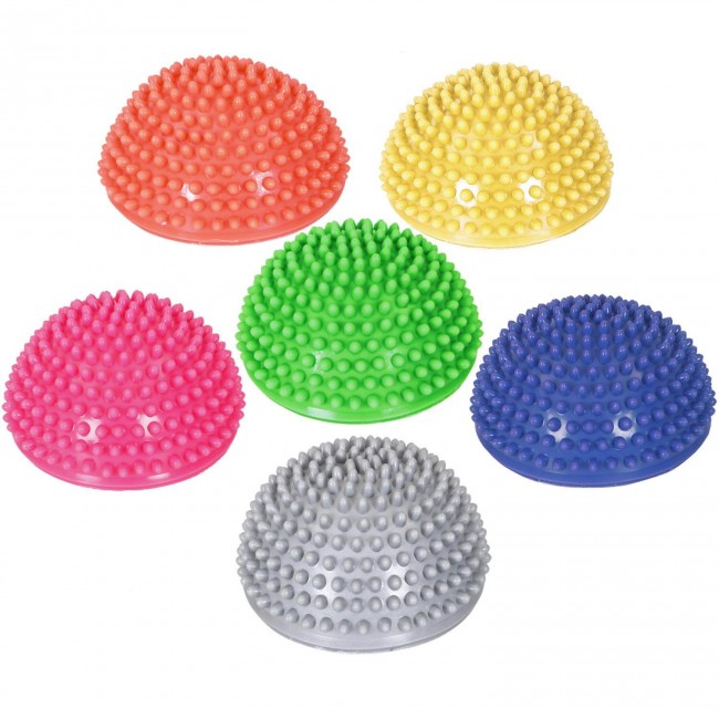 FITSY® Hedgehog Balance Pod Half Ball Dome Exercise Balance Trainer, Pack of 6